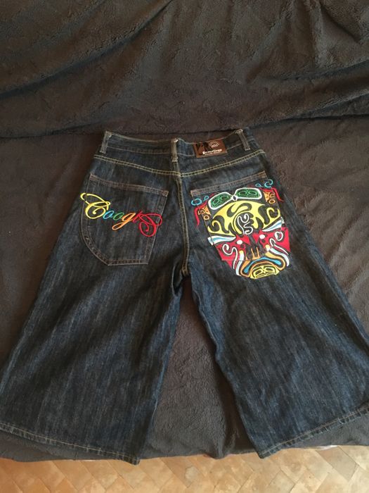 шорти джинсові з вишивкою гуги  y2k snoop dogg