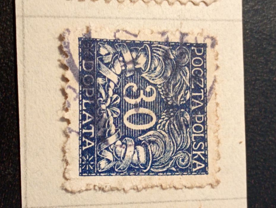 3 selos cobrança - Poczta Polska Doptata -  Polonia / Poland 1919