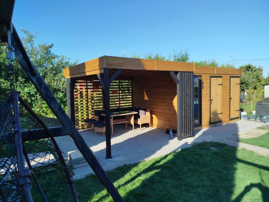 PREMIUM Nowoczesny domek narzędziowy "Bocian"/Altanka/Altana 3x6m