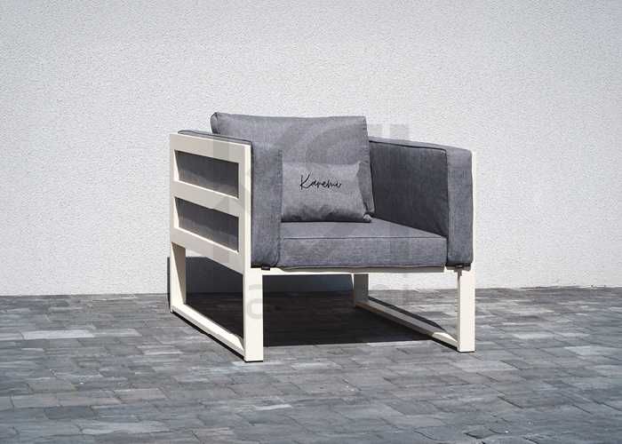 Meble ogrodowe kolekcja PREMIUM : sofa, 2xfotel, ława z blatem dębowym