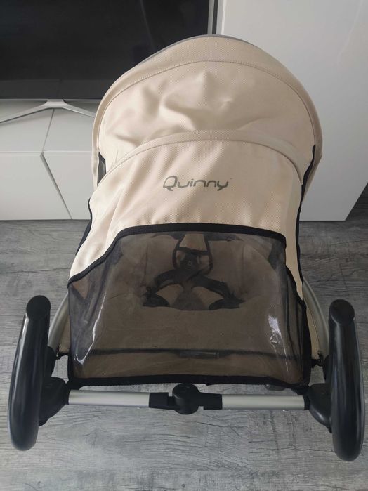 Wózek spacerowy parasolka trójkołowy Quinny ZAPP beżowy + travelbag