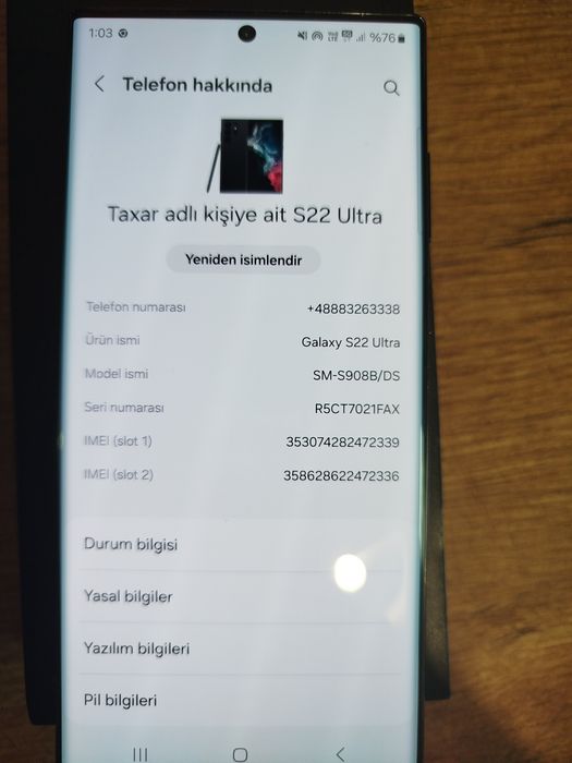 S22 ultra 128GB bez problemów