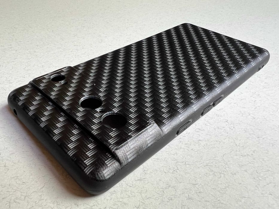 Google Pixel 7 чохол чорний "Carbon" м'який пластик чехол накладка