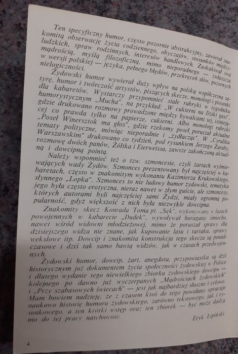 humor żydowski - Tylko bez cudów [Omnipress '85] il. Szymon Kobyliński