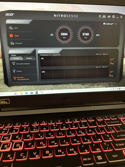 Ігровий Acer Nitro 5 RTX 3060/ i7-11800H/ 144 Hz/ 16/512 стан нового