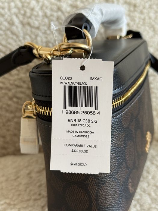 Сумка Coach Rainer Crossbody коричнева/ бежева