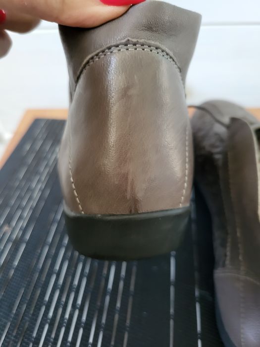 Skórzane zdrowotne botki damskie Helvesco  r.41 skóra naturalna