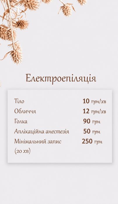 Шугарінг, лазерна епіляція, електроепіляція, депіляція, епіляція м. Хо