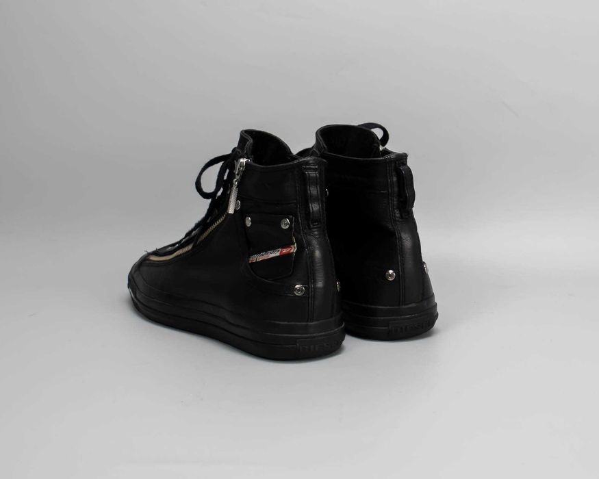 Ексклюзивные кожаные высокие кеды Diesel Expo-Zip.43 размер