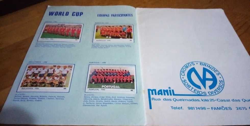 Caderneta - World Cup Equipas campeas mundiais Futebol - MANIL +Cromos