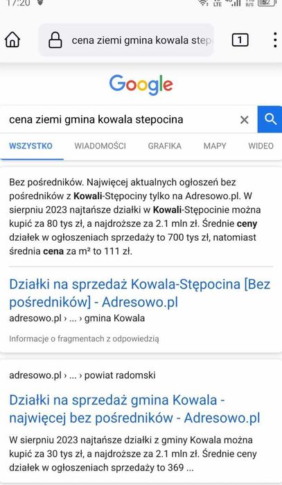 Działka budowlana 910 metrów