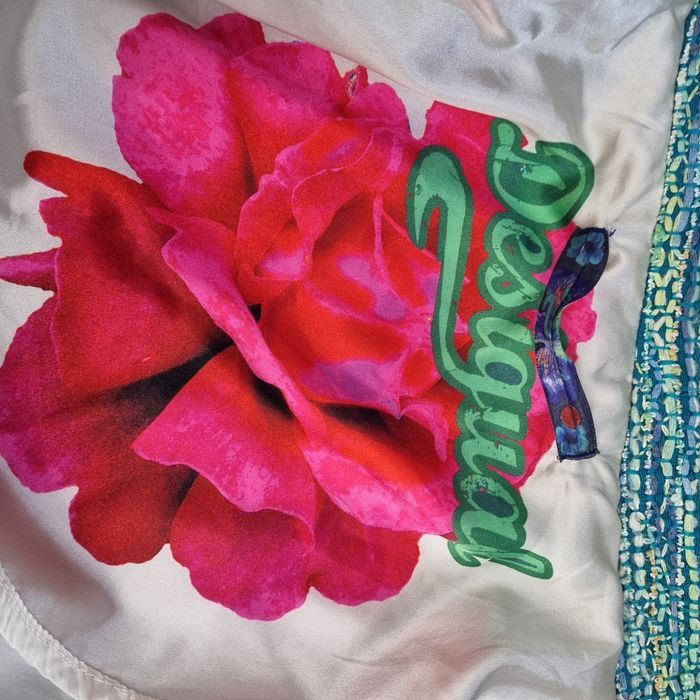 Desigual Boski fantazyjny kolorowy płaszcz