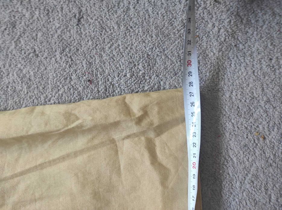 Spodnie letnie Tommy Hilfiger bawełna len, roz2, jasny beż, oryginalne