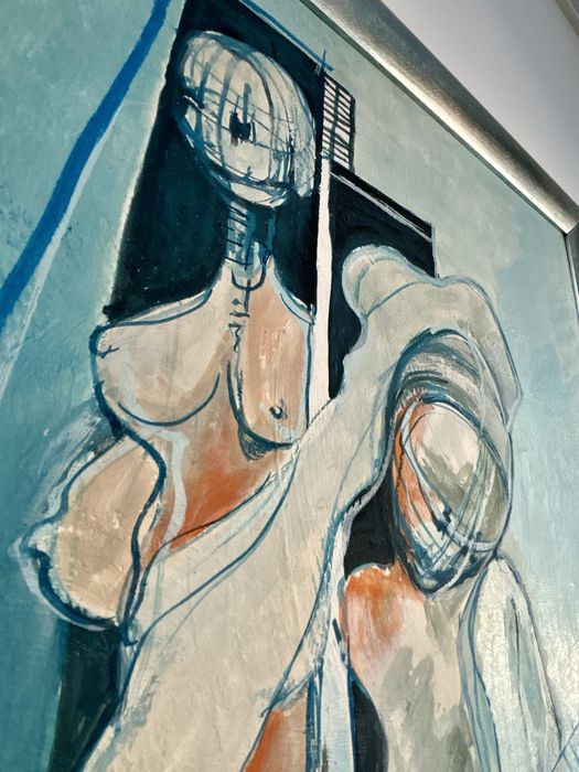 Wyjątkowy Obraz Akt Abstrakcja Katarina Bernatowicz 1988 Młoda Sztuka