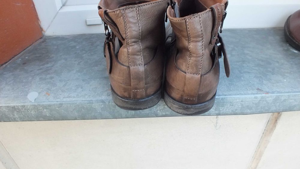 Super buty wysokie skóra marki S olivier roz 42
