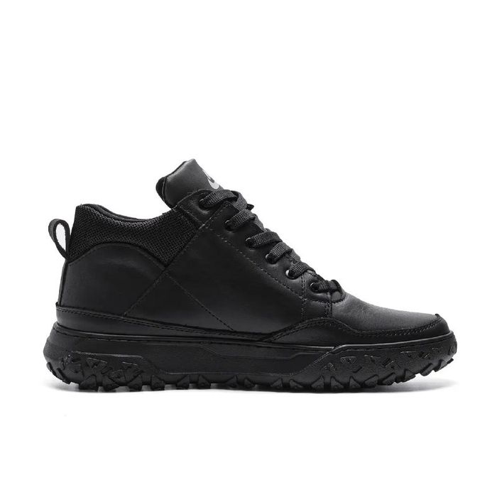 Зимові кросівки чоловічі шкіряні на хутрі Nike Acg Black 40-45р