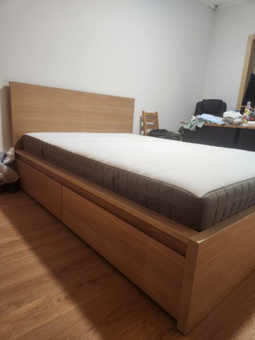 Vendo cama casal malm ikea 140x200