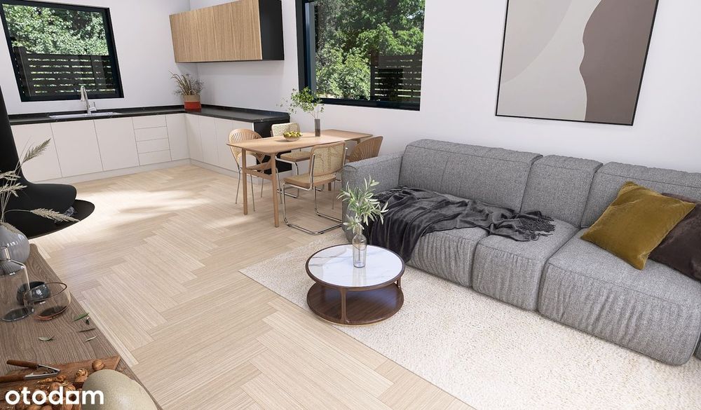 Mieszkanie z widokiem  74 m2 , 3 pokoje + ogród