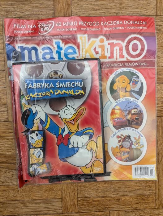 Nowa gazeta Małe kino, film DVD Fabryka śmiechu Kaczora Donalda Disney