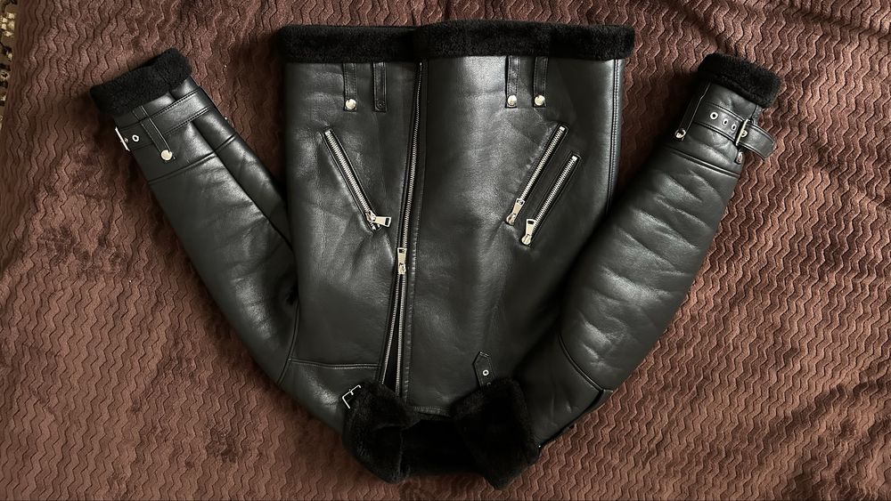 Дублянка авіатор еко шкіра на хутрі