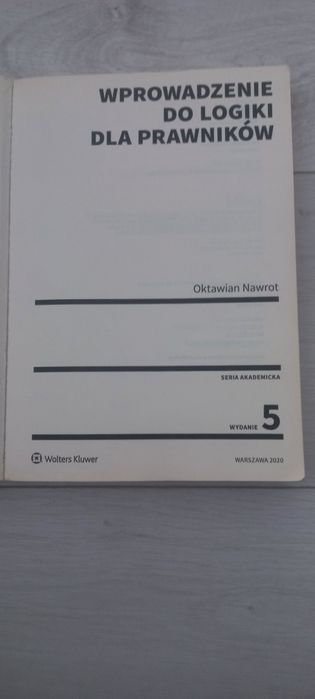 Podręcznik Wprowadzenie do logiki dla prawników wydanie 5