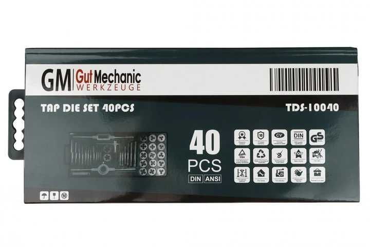 Набір мітчиків і плашок Gut Mechanic 40шт Tds10040 +