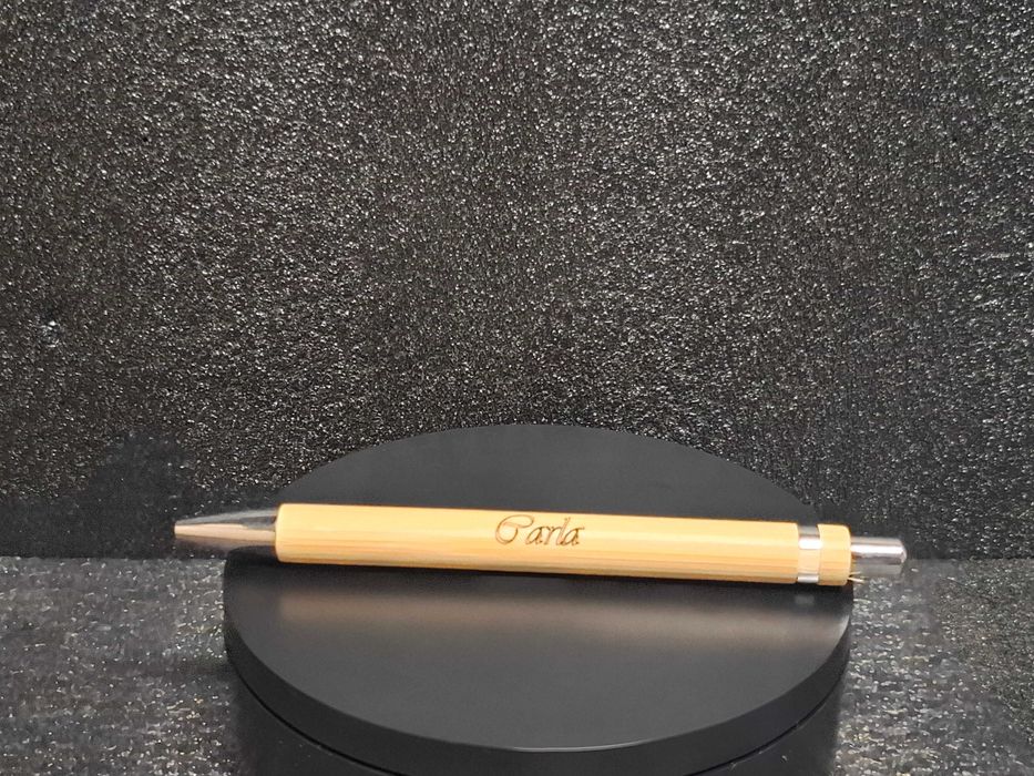 Caneta em Madeira Bambo personalizada