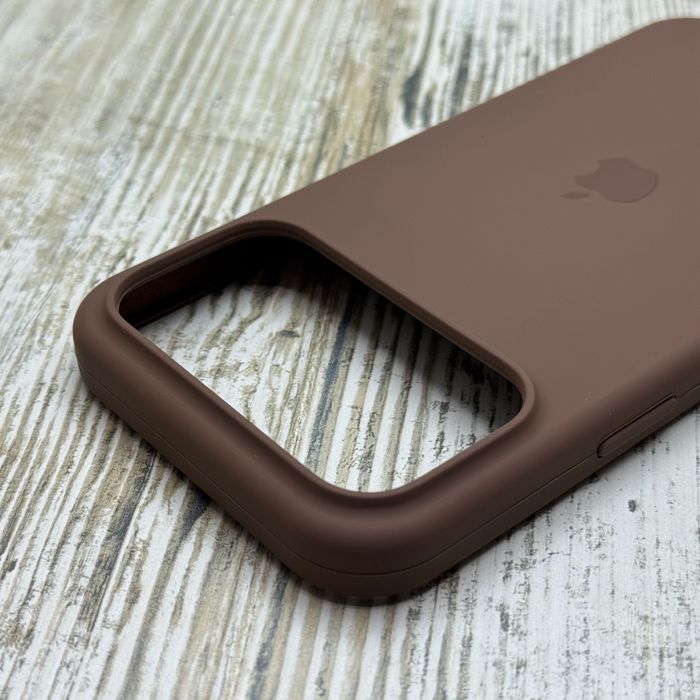 Чехол софттач Silicone Case на iPhone 17 Pro Max/ 17 Pro Чохол Brown
