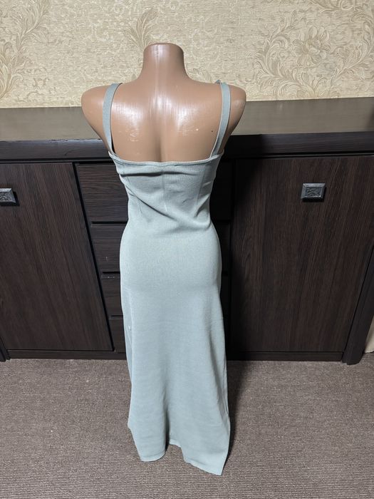плаття zara зелено сіре