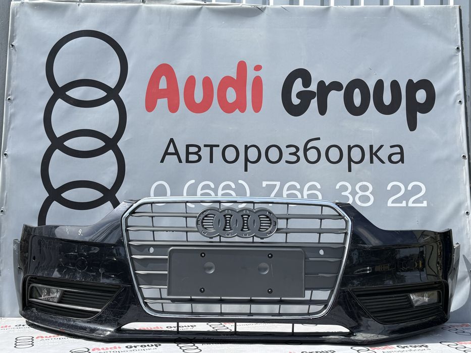 Бампер Передній Audi A4 B8 Рестайлінг Темно Синій Ауді Розборка Шрот