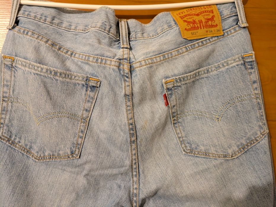 Dżinsy "Levi's" 511,w bardzo dobrym stanie, rozmiar 34/34, niebieski