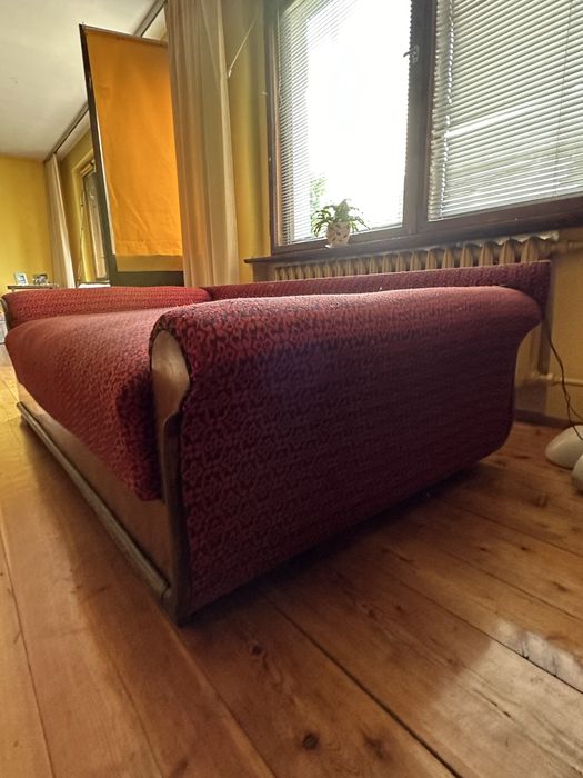 Wypoczynek kanapa leżanka z szafeczką vintage prl 2szt