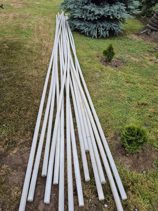Rury PVC białe 32mm 14 szt