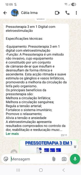 Pressoterapia 3 em 1