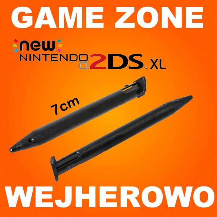 Rysik do konsoli NEW Nintendo 2DS XL = nowy czarny Stylus 7 cm