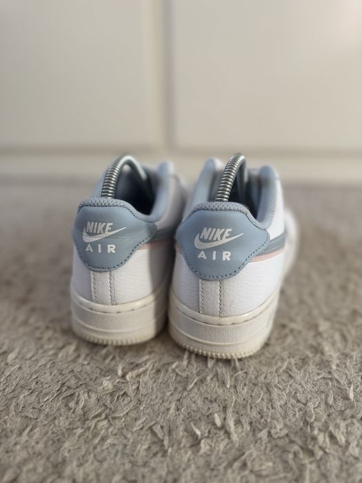 Buty sportowe trampki Nike Air Force 1 low Double Swoosh Light Blue