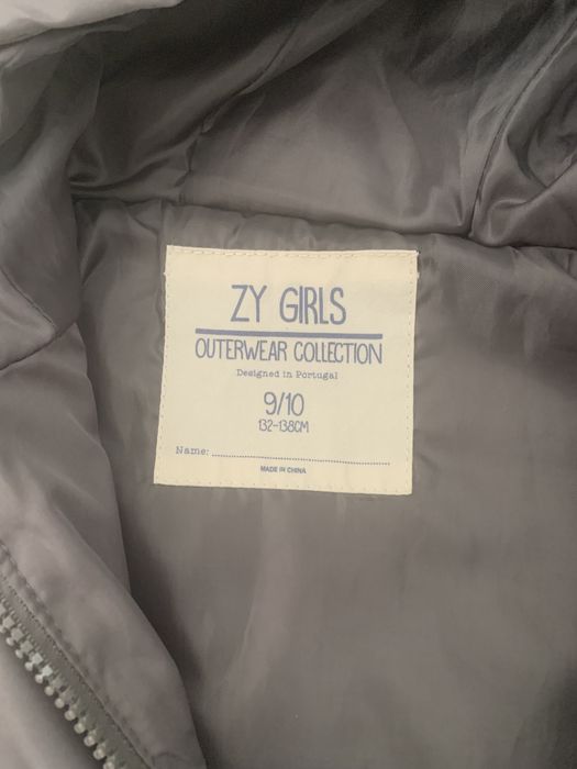 Casaco cinza de menina