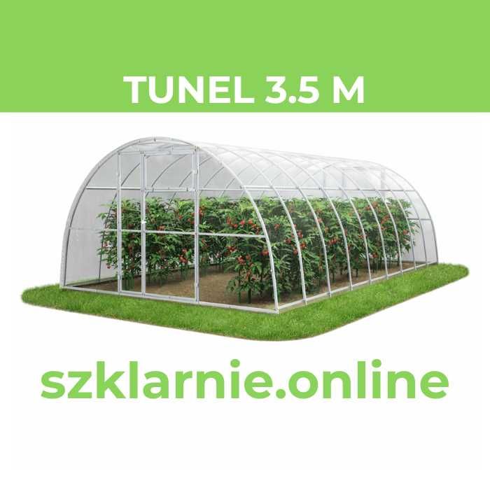 Szklarnia z poliwęglanu Tunel ogrodowy 2m/2,4m/3m/3,5m/4m | profile 20x20 / 20x40 | poliwęglan 3-8mm