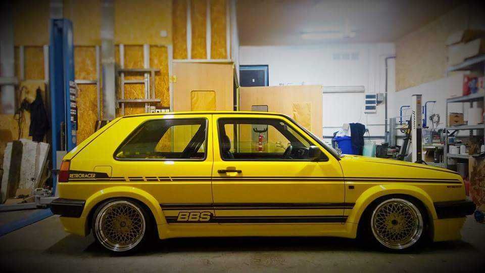 VW Golf 2 MK2 tuning spoiler progi zestaw BBS body kit