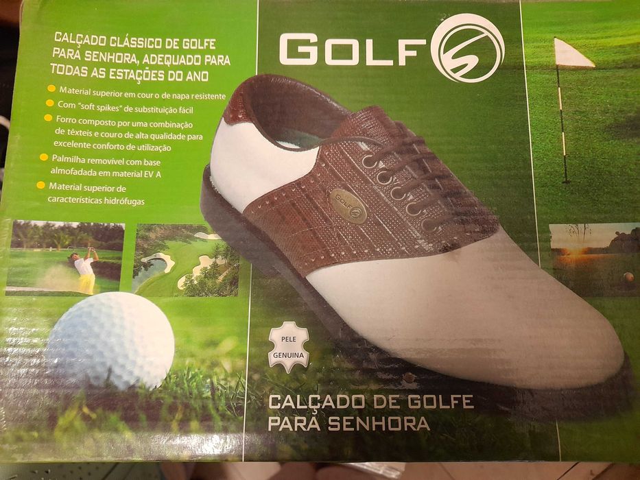 Sapato para Golfe Senhora 37 com caixa (Novos) - 20 € - Entrega Lx