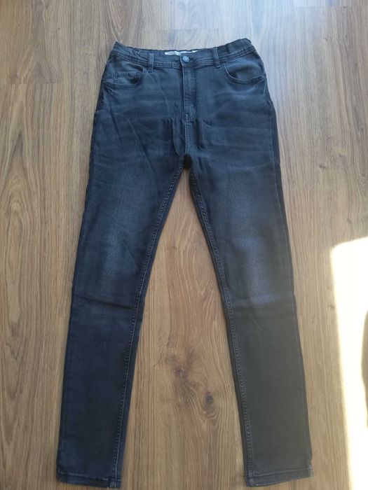 Spodnie jeansowe Denim Co czarne męskie