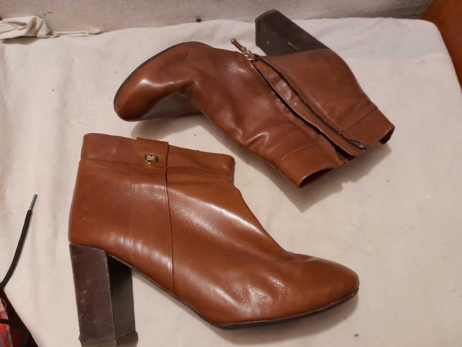 buty botki/ SKÓRA naturalna Massimo Dutti roz. 41