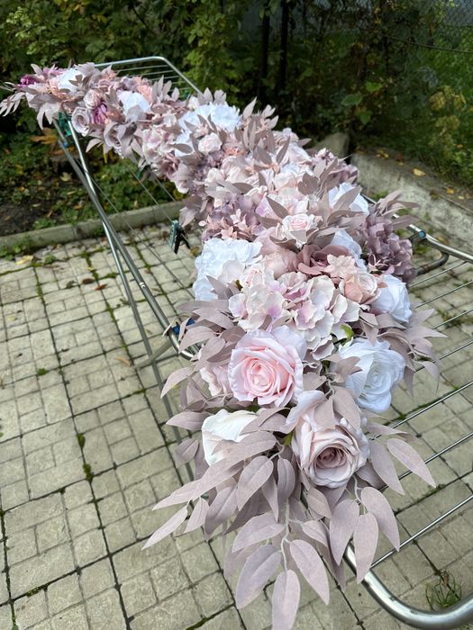 Квіти на весільну арку/екібана/Букет/цветы/свадебная арка/украш