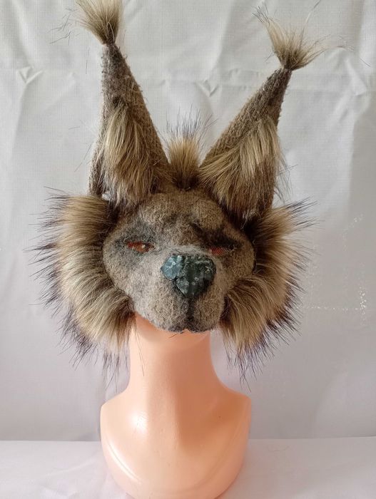 Maska therian wilk *ręczna robota*
