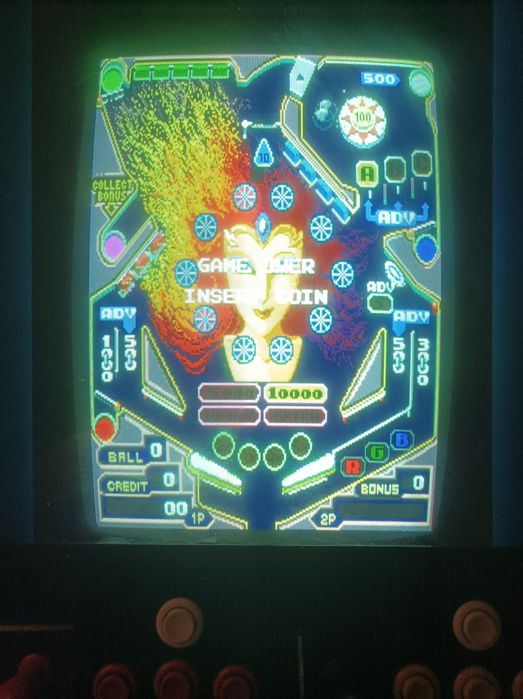 Máquina jogos retro vintage arcade game pinball action