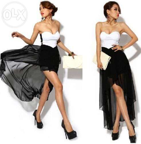 Vestido preto e branco NOVO