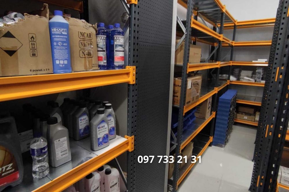 Посилені СТЕЛАЖИ для складу, магазину, сто, виробництва. Метал 2 мм