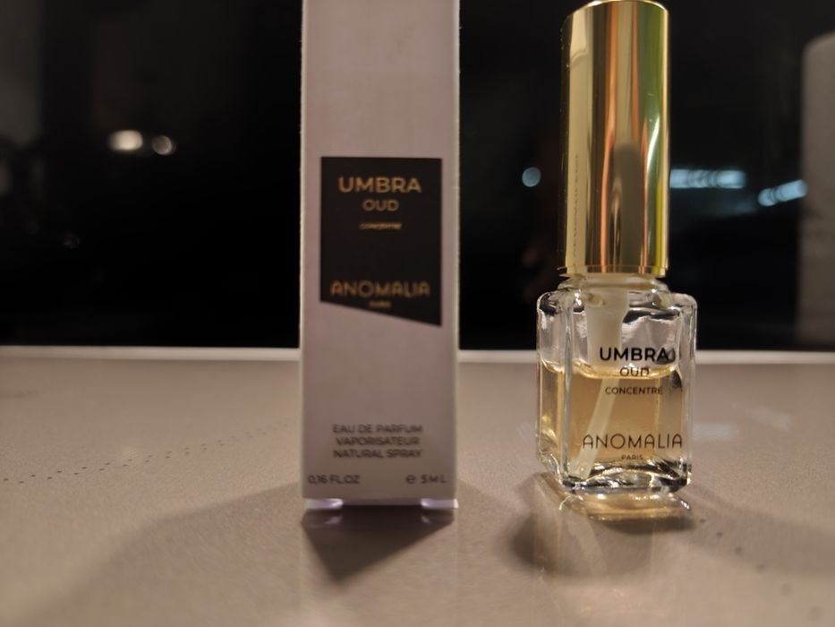 Woda perfumowana unisex nisza Anomalia Umbra Oud Concentre miniatura 5ml przepiękny surowy Oud agar darmowa przesyłka