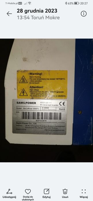 Inwerter solarny 3kw