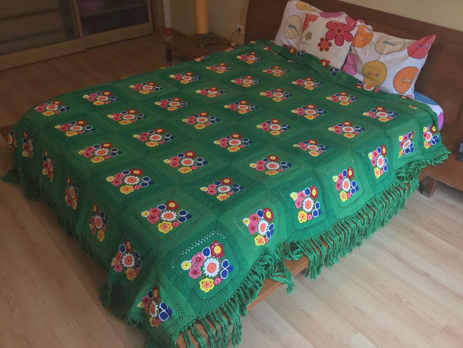 Colcha de Croché feita á mão